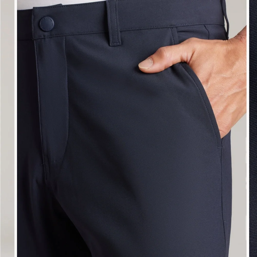 Rhône commuter slim pants in navy 31” - elevated performance work pant